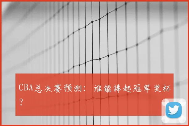 CBA总决赛预测:谁能捧起冠军奖杯?