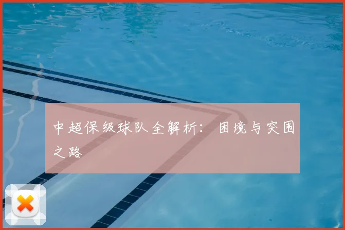 中超保级球队全解析:困境与突围之路
